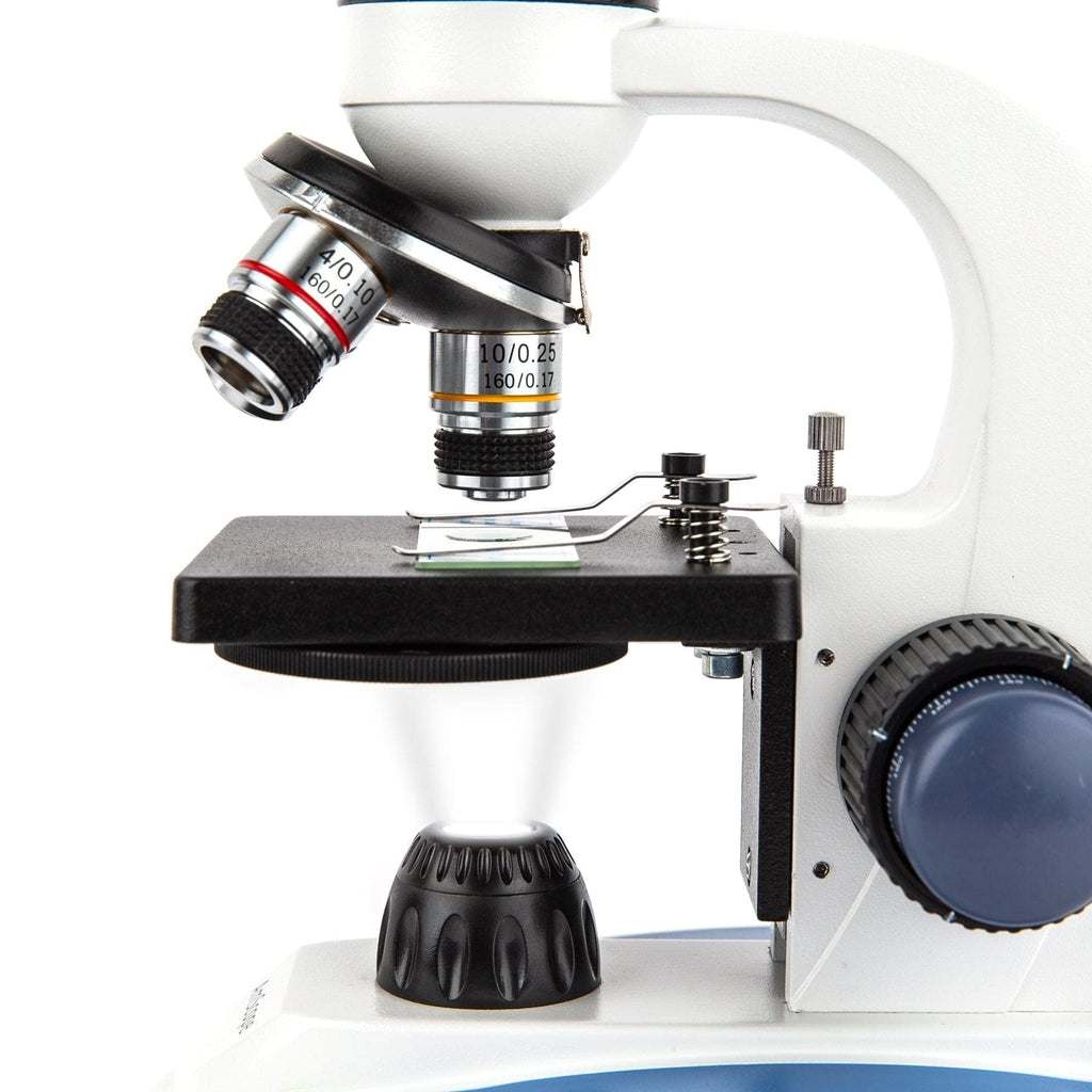 AmScope M158C-2L-E2 Compound Monocular Microscope, 2MP Camera