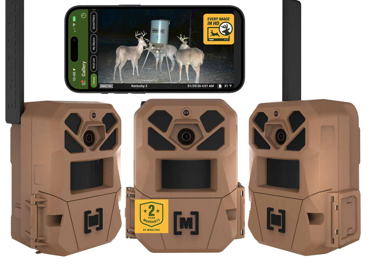 Moultrie Edge 3 Cellular Trail Camera - 2-Pack, 40MP, 0.5s Trigger