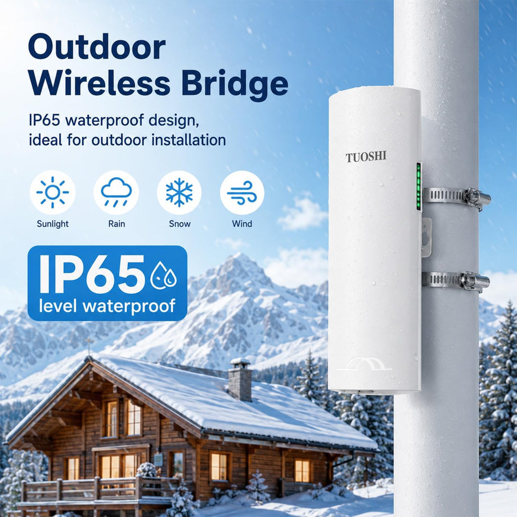 CPE828 3KM Outdoor Wireless Bridge 5.8GHz Point to Point WiFi CPE