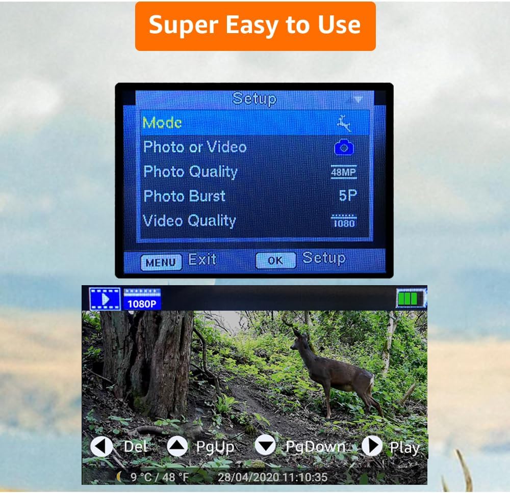 GardePro A3S 2-Pack Non-Cellular Trail Camera, 1296P HD Video with Sound