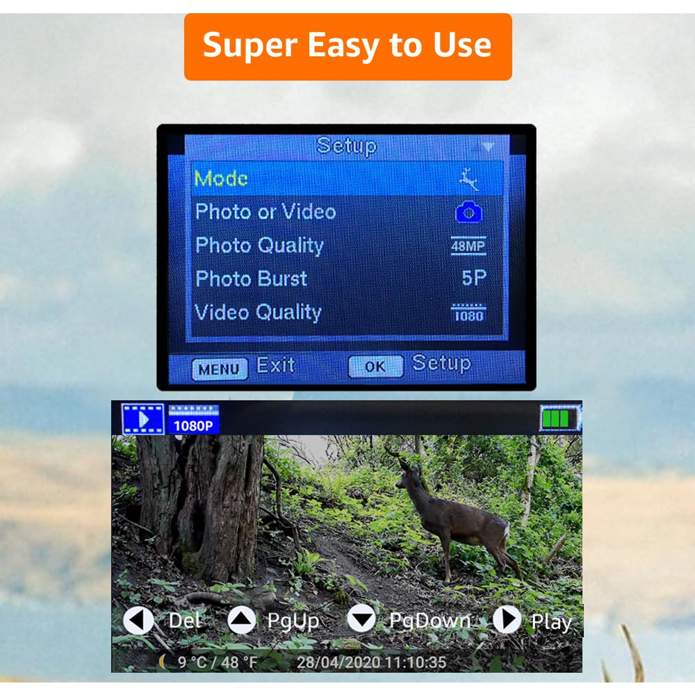 GardePro A3S 2-Pack Non-Cellular Trail Camera, 1296P HD Video with Sound