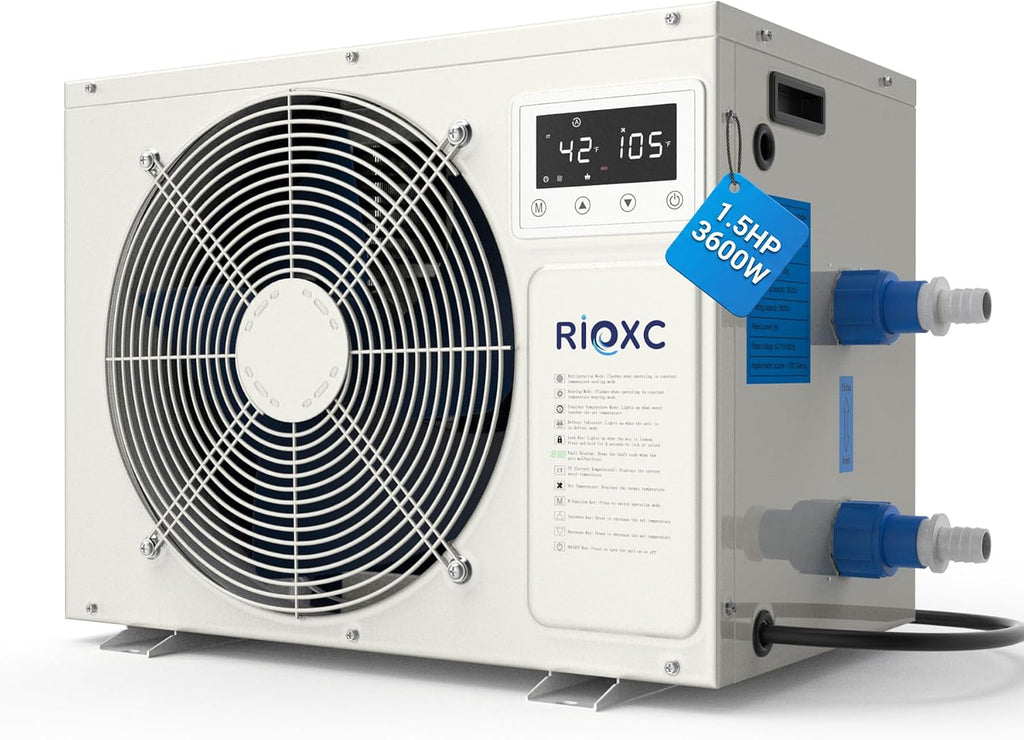 1-1/2 HP Cold Plunge Chiller, 500 Gallon Cold & Heat Ice Bath Water Chiller for Cold Plunge Tubs, 42â105Â°F for Cold & Heat Therapy Recovery, Fast Cooling, Detachable Control Panel