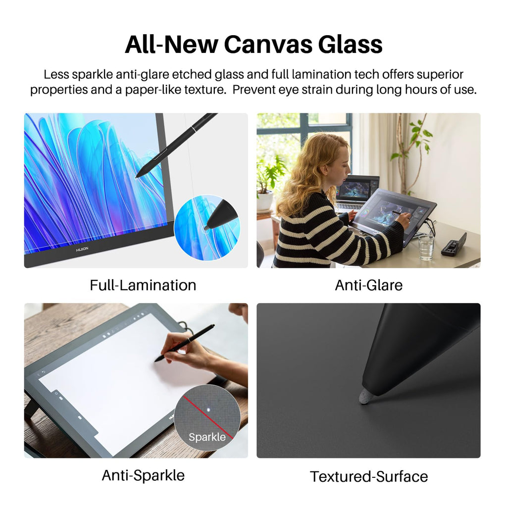 HUION KAMVAS Pro 24 (Gen 3) UHD Drawing Tablet with Screen PenTech 4.0