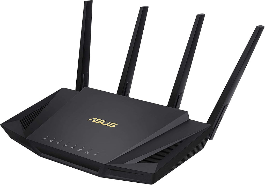 ASUS RT-AX3000 Ultra-Fast Dual Band Gigabit Wireless Router - Next Gen WiFi 6, Adaptive QoS, and AiProtection by Trend Micro | 1x WAN, 4X 1G LAN, 1x USB 3.0 - AiMesh Compatible