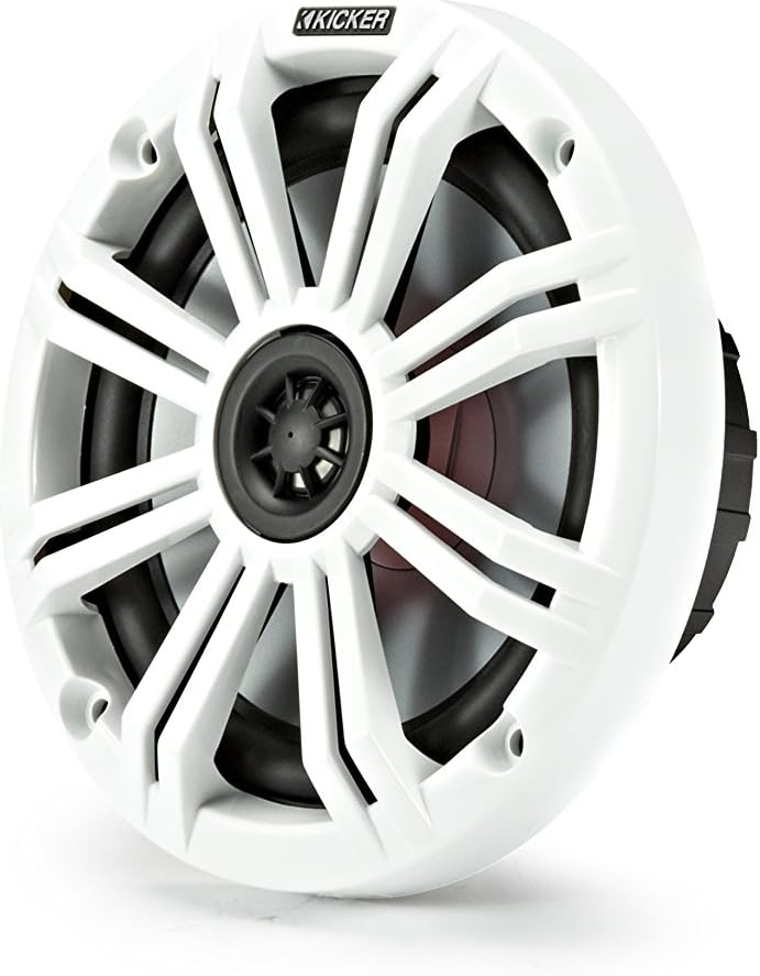 KICKER KM65 6.5 in RGB LED Marine Speakers 4-Pack Bundle