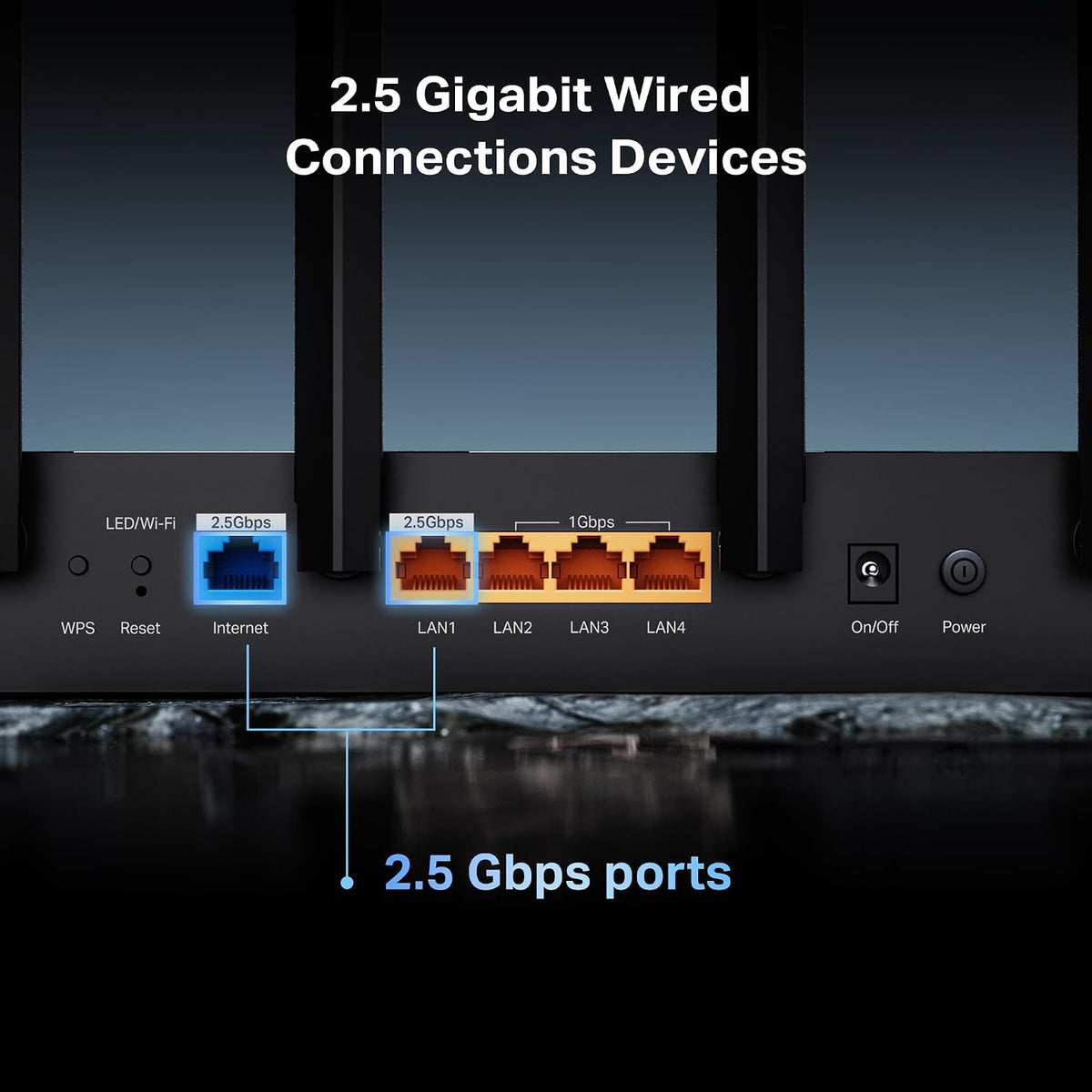 TP-Link BE6500 Dual-Band WiFi 7 Router (BE400)