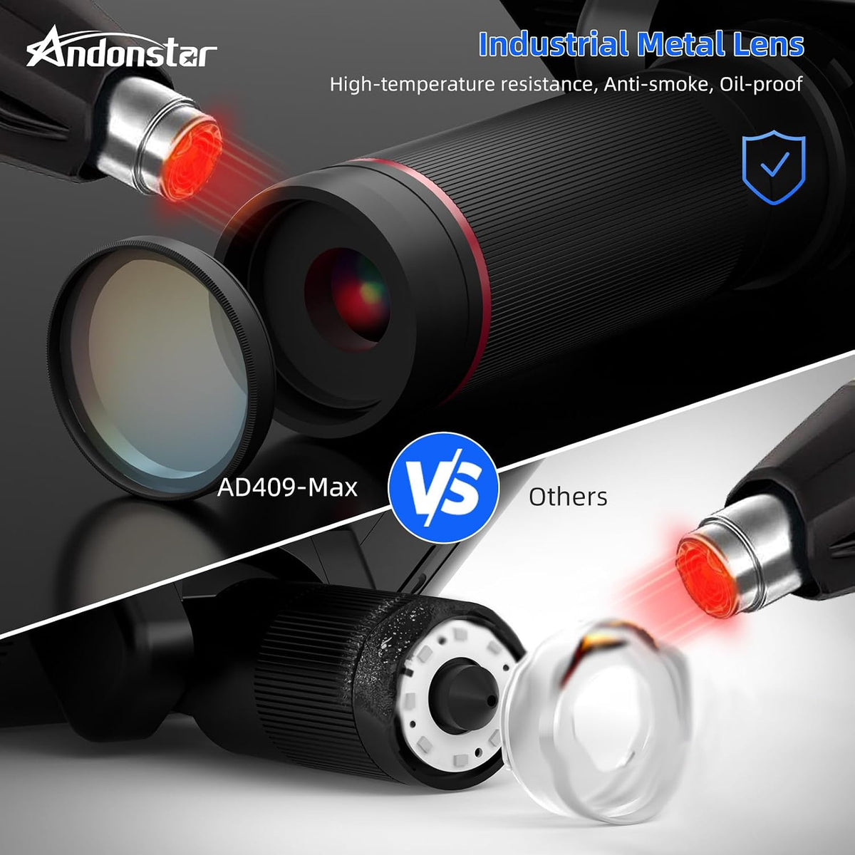 Andonstar AD409 Max Digital Microscope with Soldering Station, Endoscope