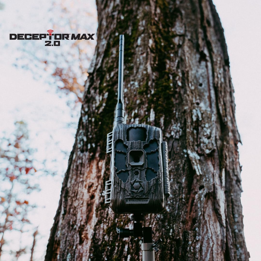 Stealth Cam Deceptor MAX 40MP 1440P QHD No-Glo LED Cellular Trail Camera