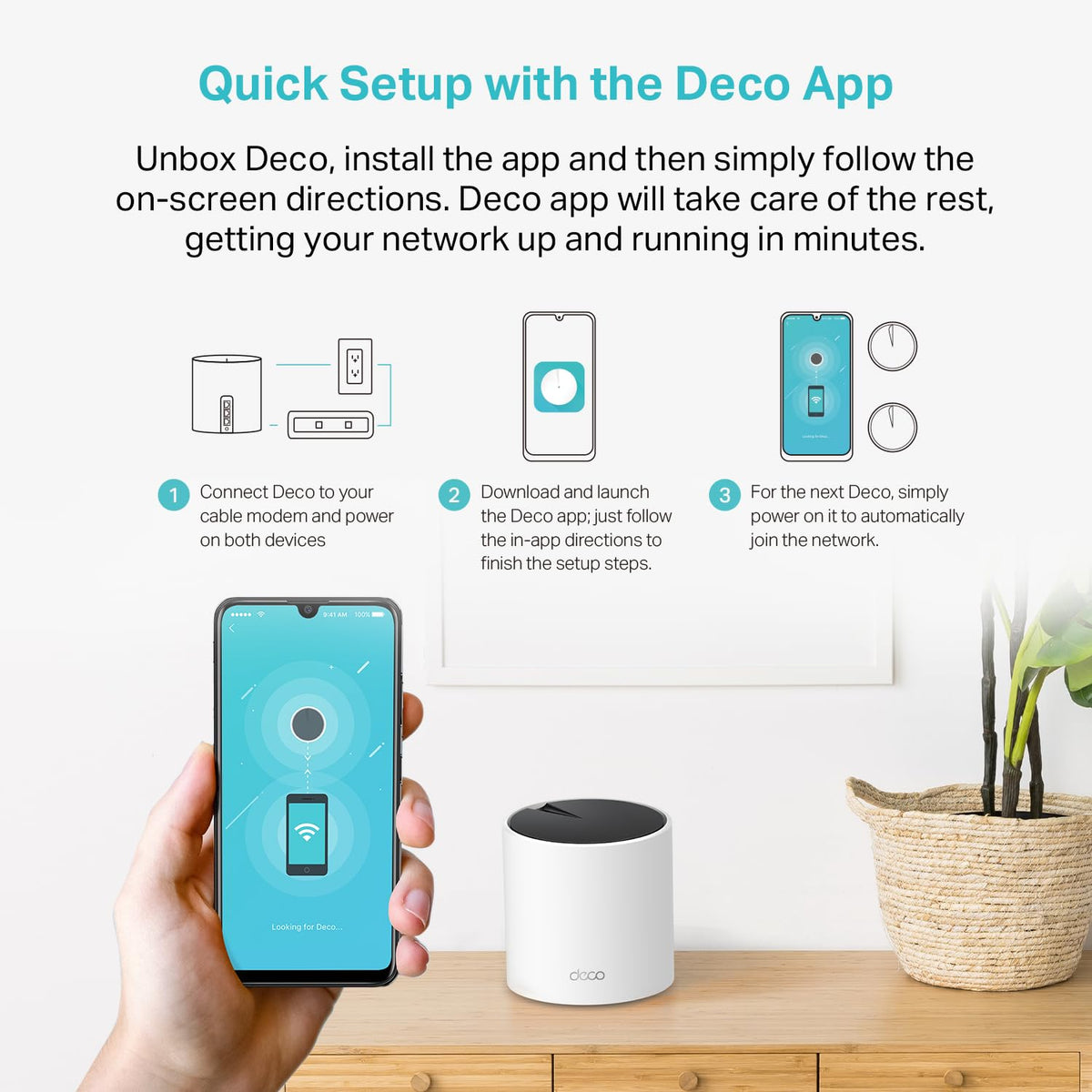 Deco 7 Dual-Band BE5000 WiFi 7 Mesh Wi-Fi System 4-Stream 5 Gbps, 240 Mhz