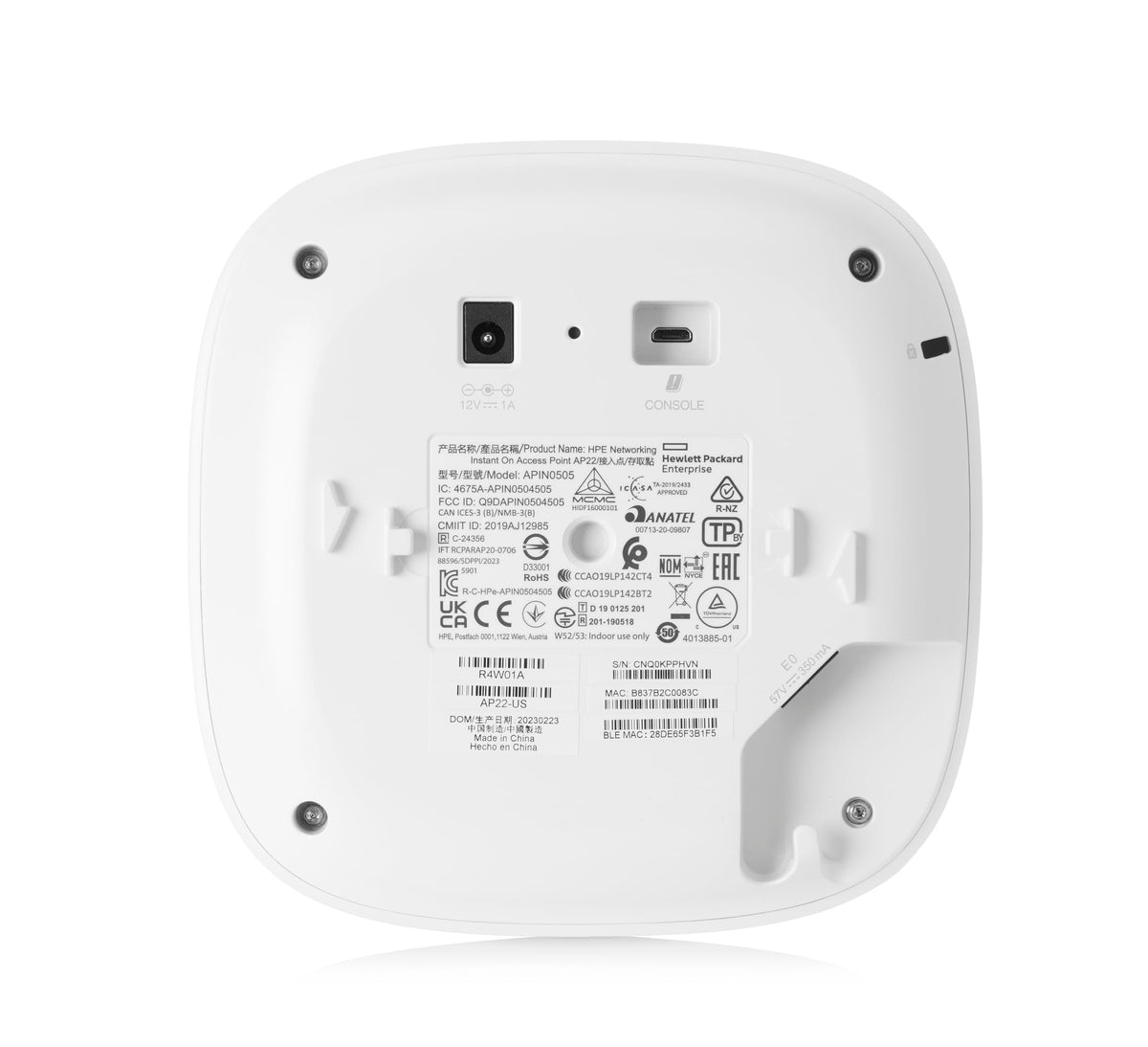 aruba Instant On AP22 .11ax 2x2 WiFi Access Point | US Model | Power Source Included (R6M49A)