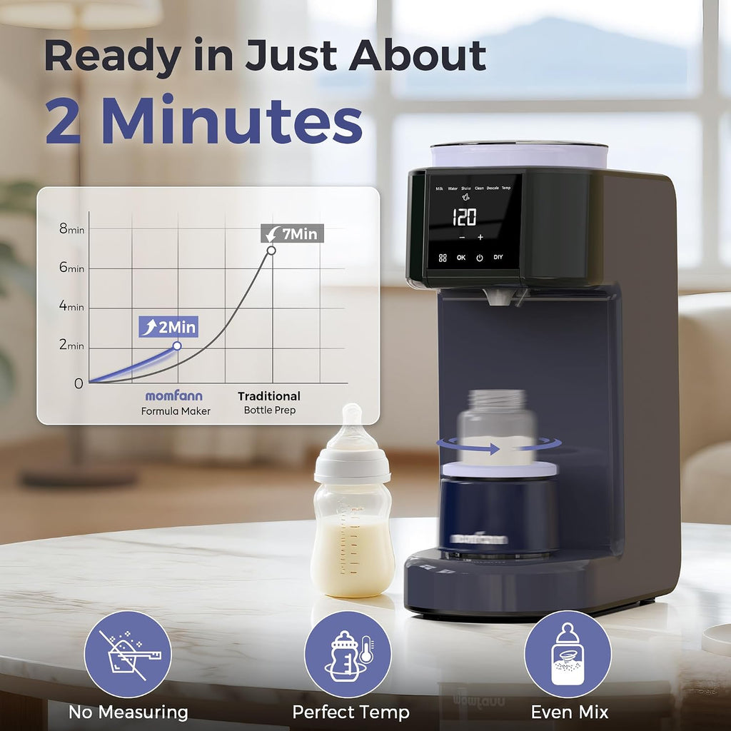 MOMFANN Auto Baby Formula Maker, Fast Formula Dispenser for Instantly Mix