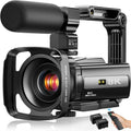 FlyFrost 8K Video Camera 88MP UHD WiFi Vlogging Cameras for YouTube 18X Digital Zoom IR Night Vision 3.0'' Touch Screen Camcorder with Microphone, Lens Hood, Stabilizer, Remote, Two Batteries