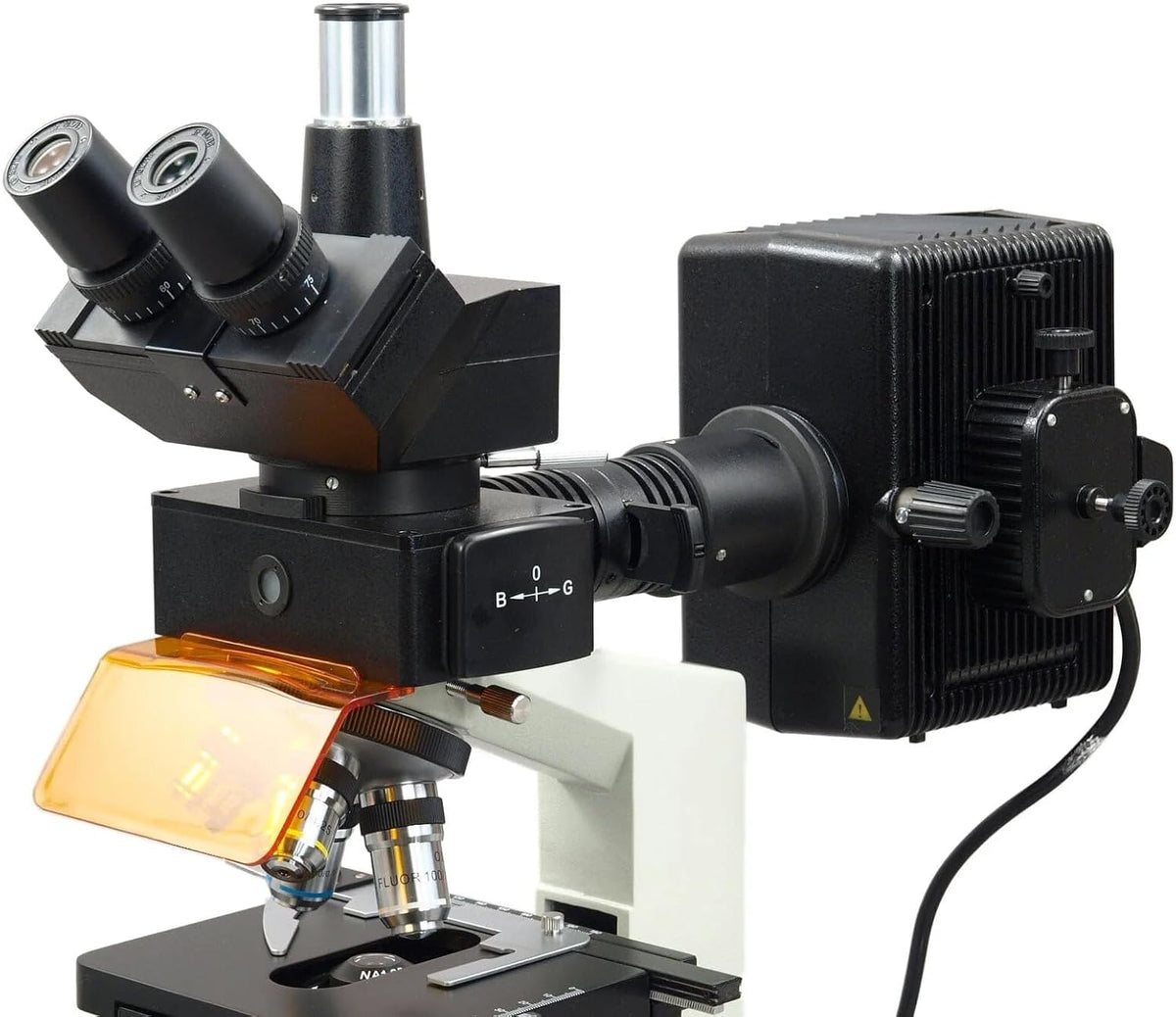 AmScope OMAX M837ZFLR-C180U3 Fluorescence Trinocular Microscope