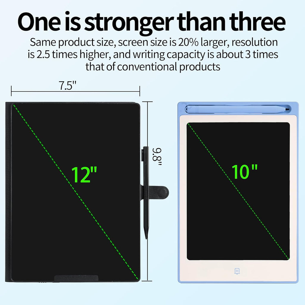 12 Inch Rechargeable LCD Writing Tablet with Cover for Adults