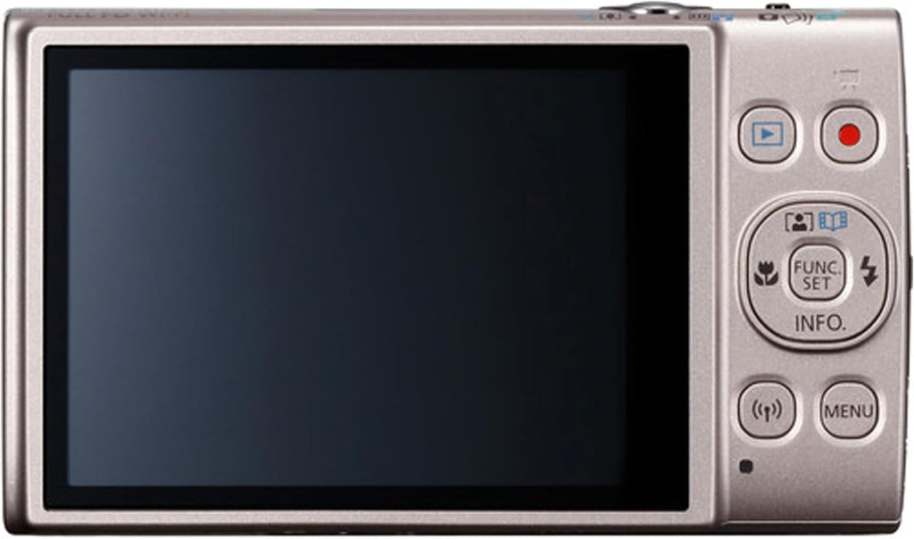 Canon PowerShot IXY 650 (ELPH 360) HS Digital Camera (Silver)+ 64GB Memory + Stabilizing Grip + Software Pack +More (Renewed)
