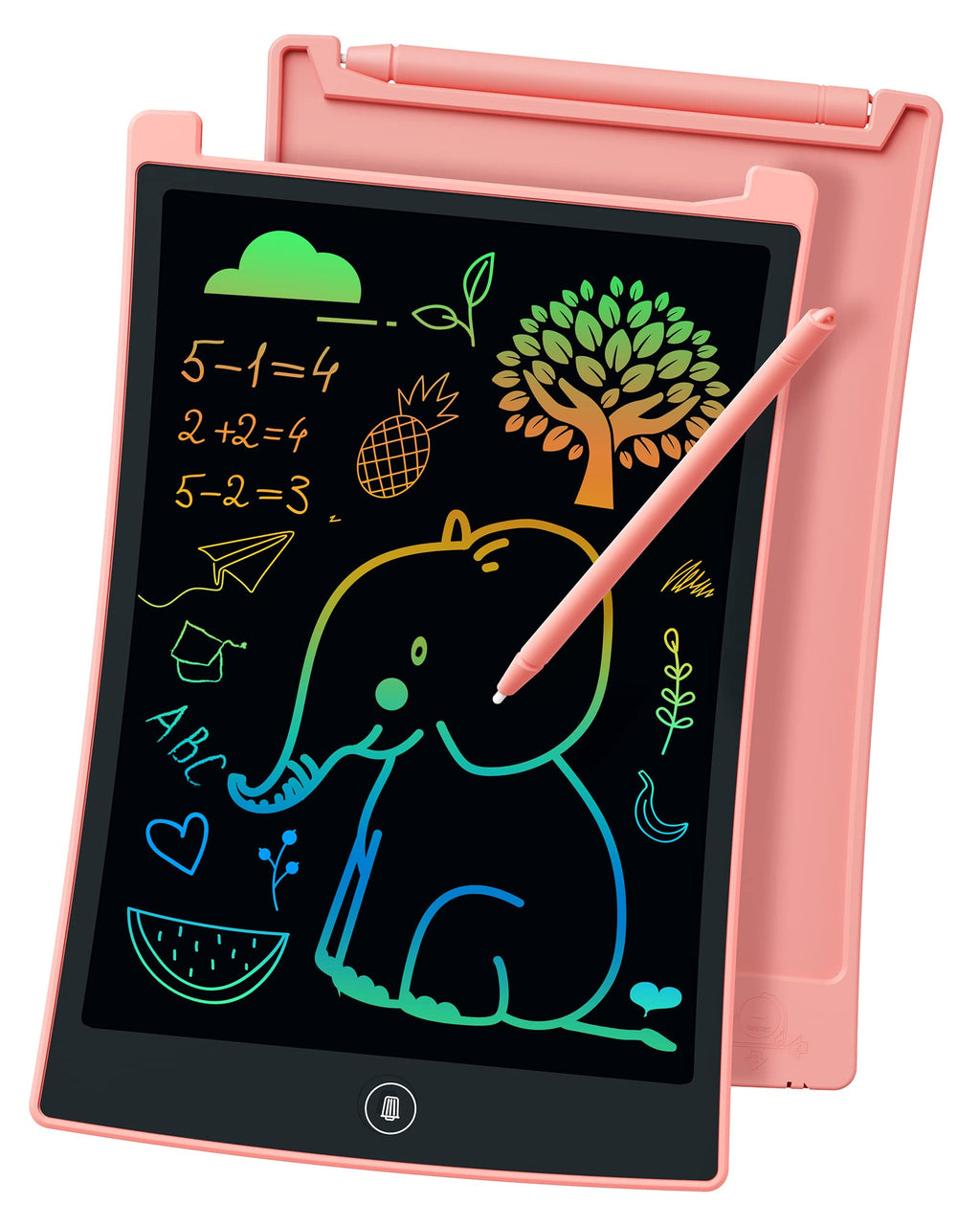 KOKODI 2 Pack 10 Inch LCD Writing Tablet for Kids, Colorful Doodle Board Erasable Drawing Pad, Educational Learning Toys Birthday Gifts for Boys Girls Ages 3 4 5 6 7 8 (Blue & Pink)