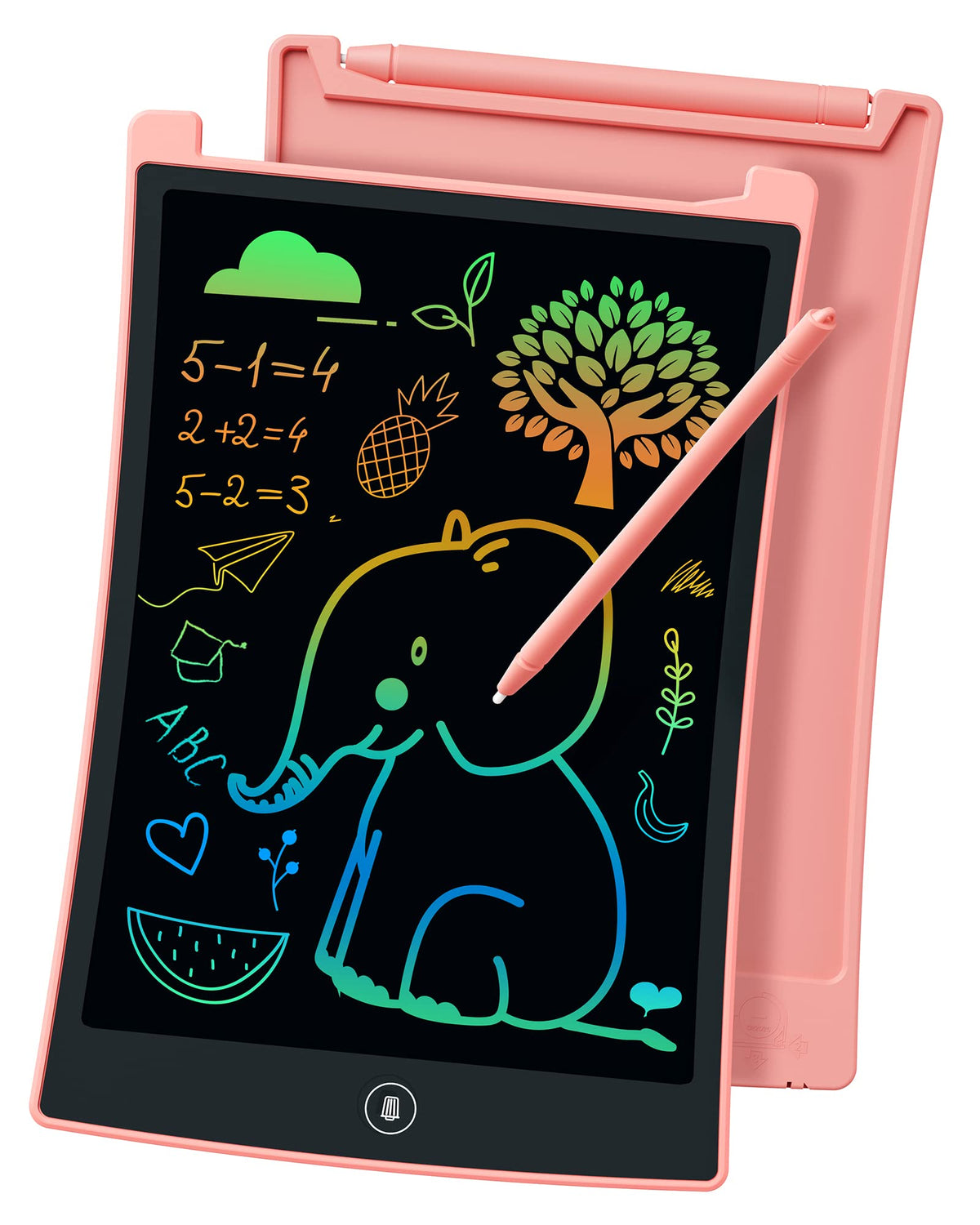 KOKODI 2 Pack 10 Inch LCD Writing Tablet for Kids, Colorful Doodle Board Erasable Drawing Pad, Educational Learning Toys Birthday Gifts for Boys Girls Ages 3 4 5 6 7 8 (Blue & Pink)