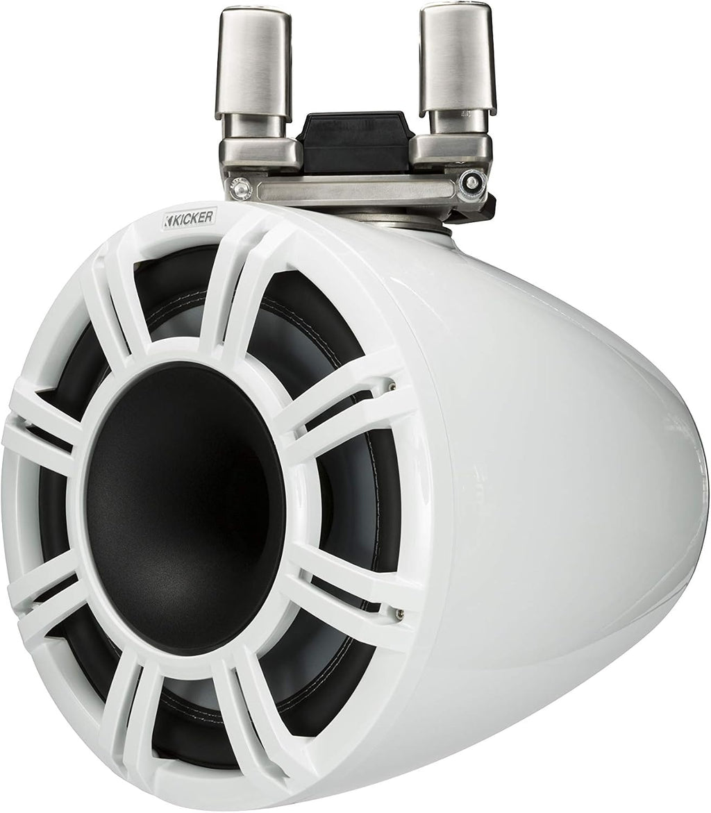 Kicker 44KMTC114W KMTC11 White 11" Inch Boat Tower Speaker Marine Wake Horn