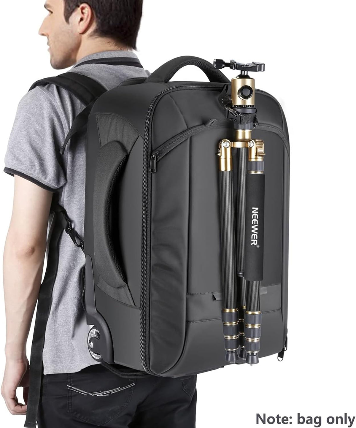 NEEWER Convertible Rolling Camera Backpack for SLR/DSLR and Accessories