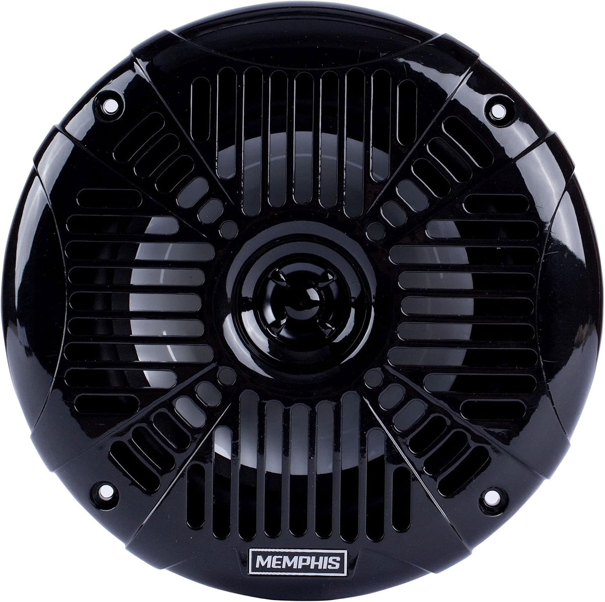 Memphis MXA602SLB MXA OEM Fit 6.5" Marine Grade Coaxial Speakers, Black with Blue LED - Pair