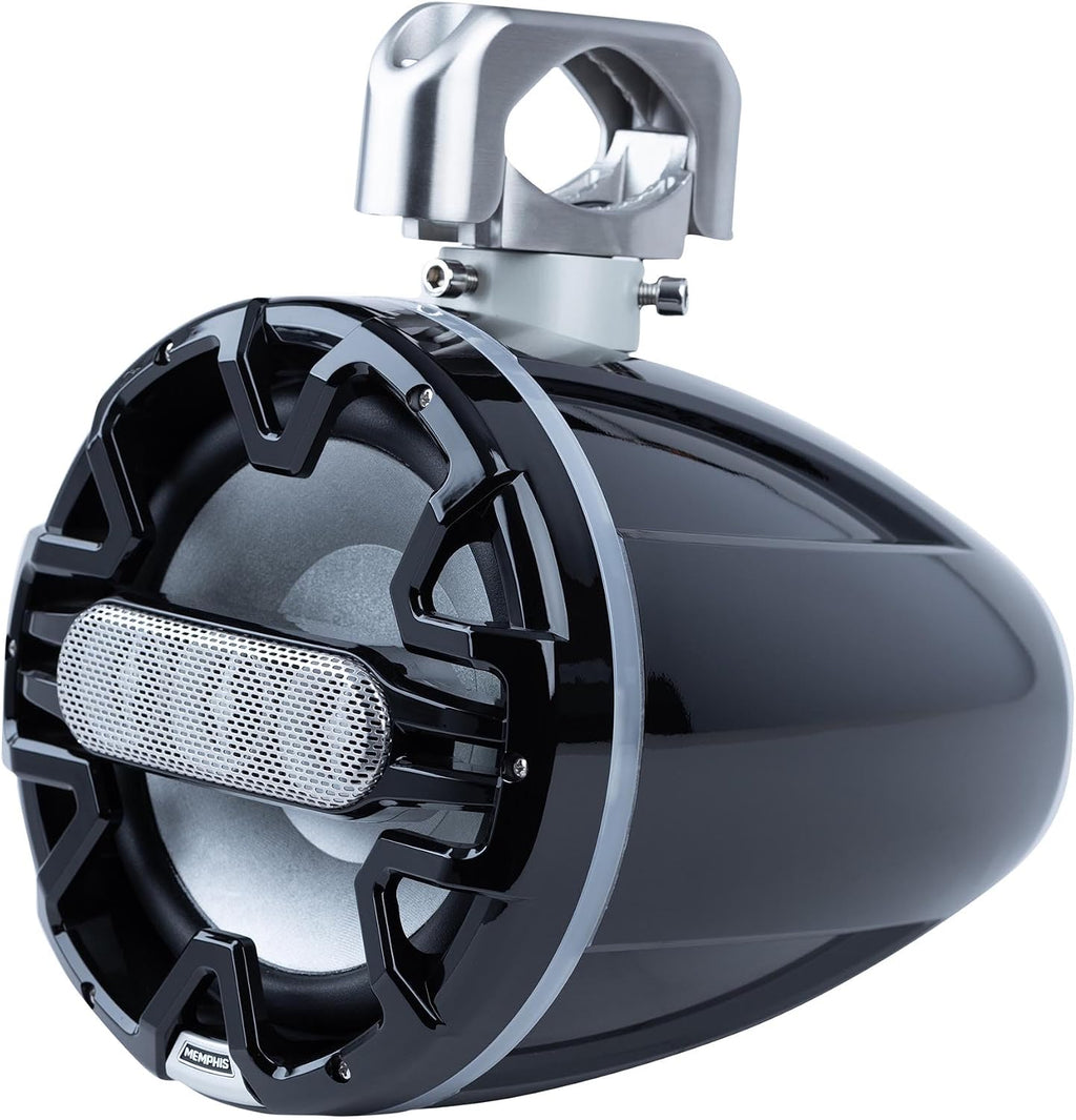 Memphis MM84TB 8" Tower Speakers with (A.T.A.C) Advanced Tower Array Construction and Swivel Mount Brackets - Black, Pair