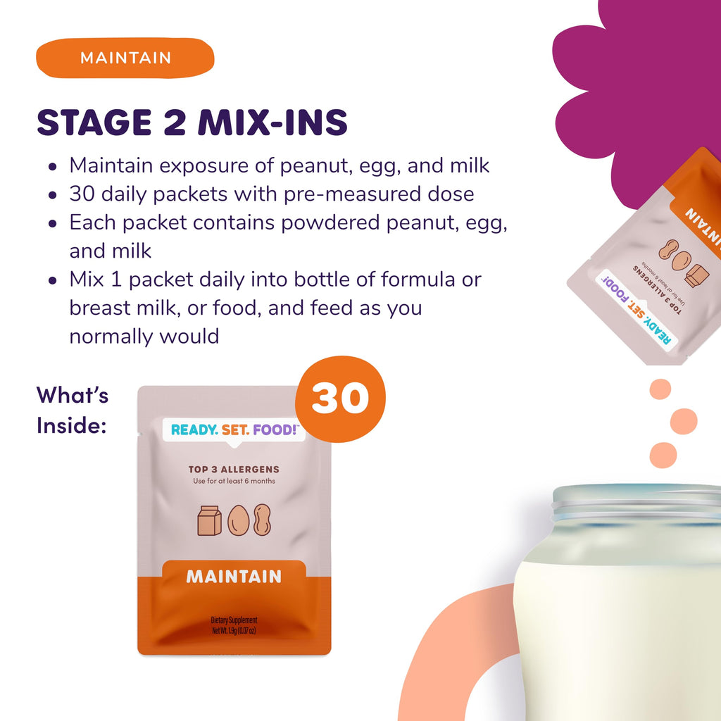 Ready Set Food Stage 1 Baby Food Mix-Ins - Baby Allergen Introduction Kit