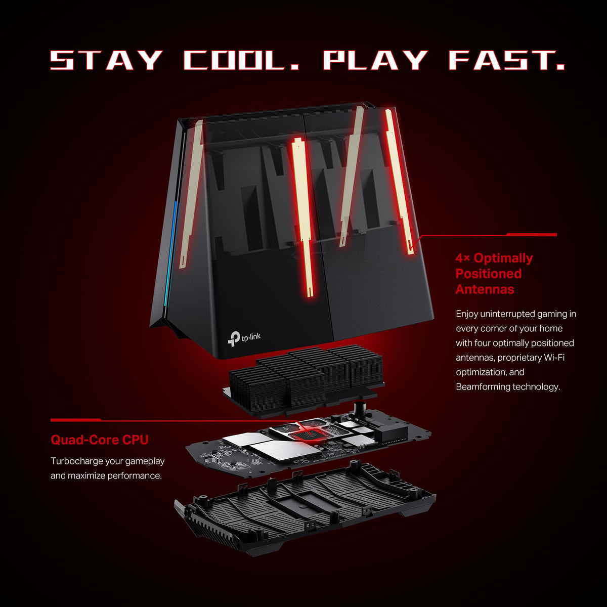 TP-Link Dual-Band BE6500 WiFi 7 Gaming Router 6.5 Gbps (Archer GE400)