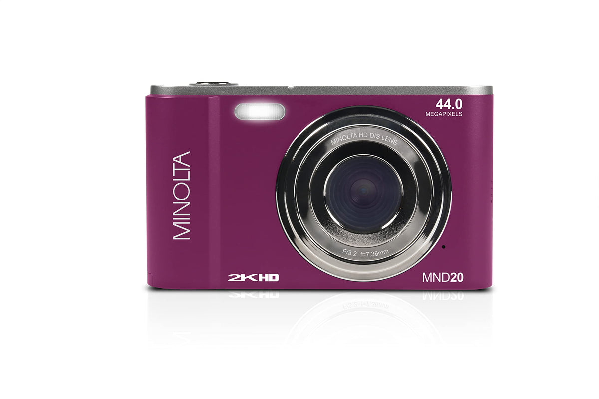 Minolta Minolta MND20 44 MP 2.7K Ultra HD Digital Camera (Silver)