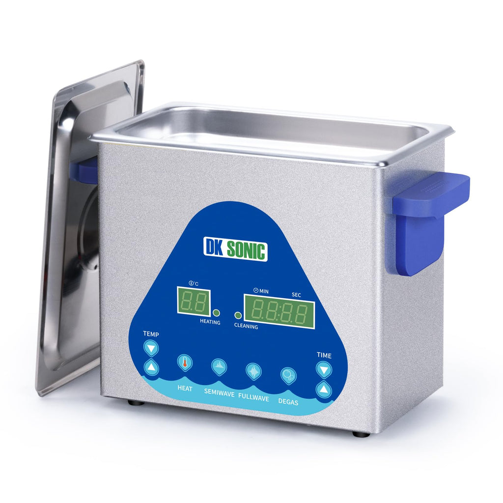 DK SONIC Ultrasonic Cleaner 10L,240W Industrial Ultrasonic Parts Cleaner with Heater&Timer, Digital Control&Basket, Multiple Functions for Motorcycle Engines,Carburetors, Chains