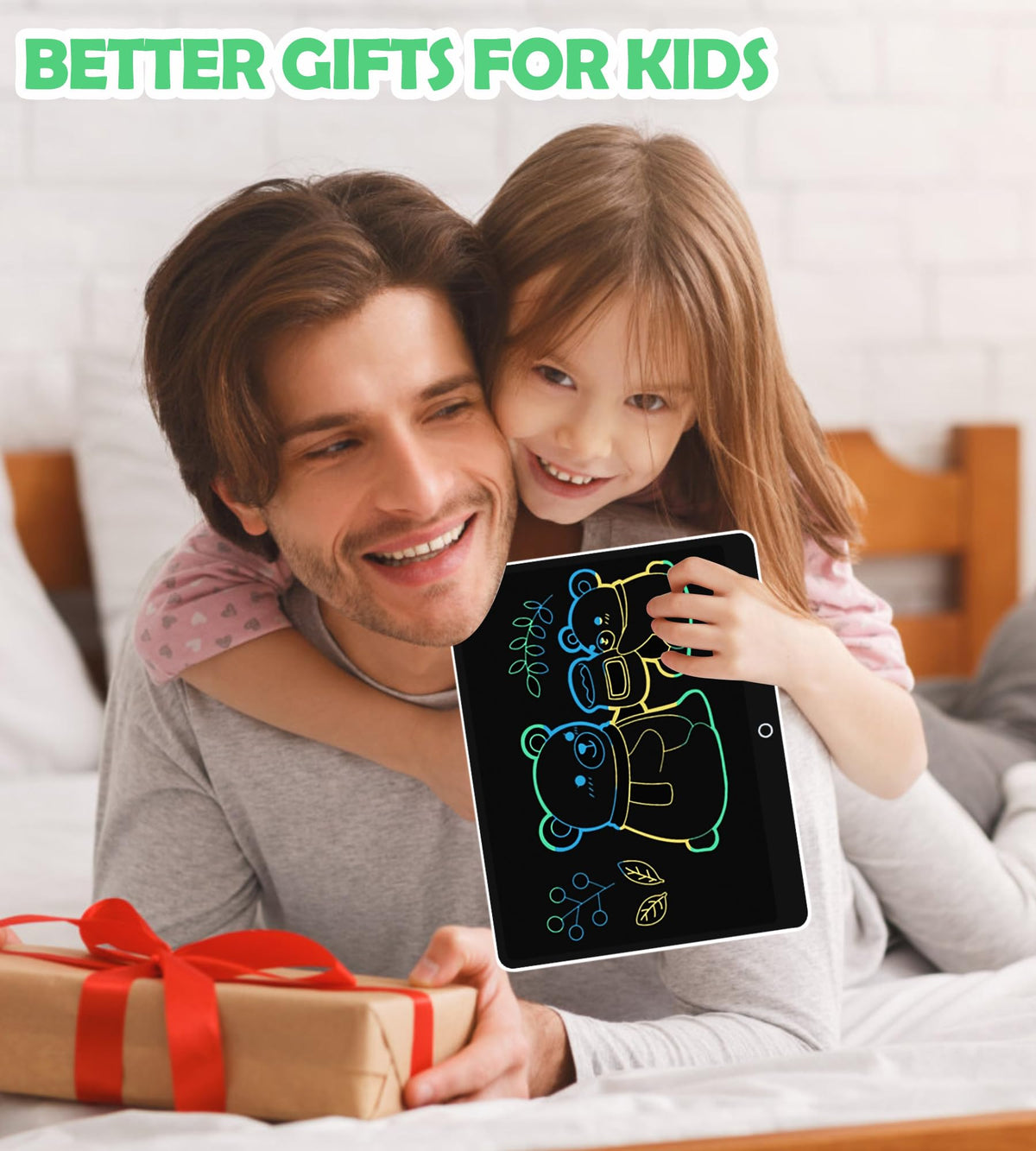 LCD Writing Tablet Doodle Board, 16inch Colorful Drawing Tablet Writing Pad, Kids Travel Essentials, Toddler Toys for 3 4 5 6 7 8 Year Old Girls Boys- Christmas and Birthday Gifts