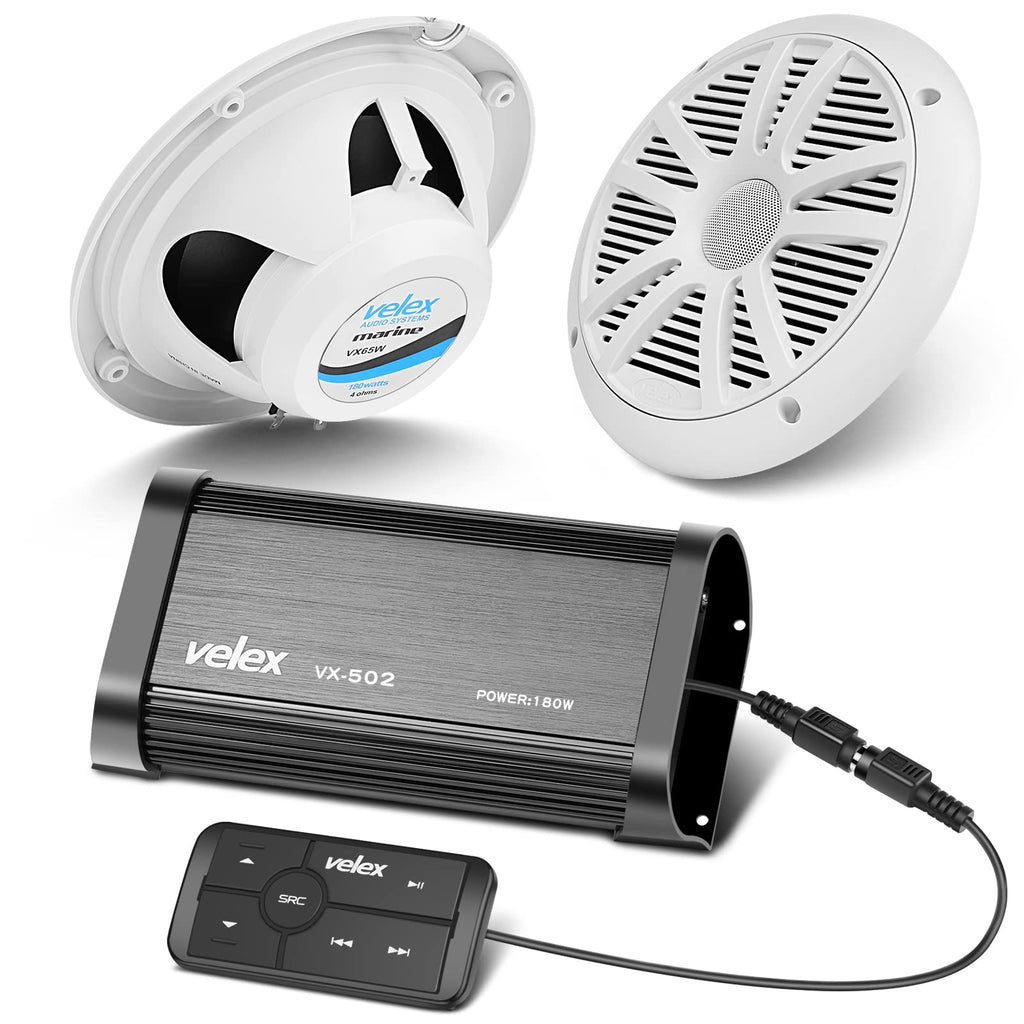 velex Marine Bluetooth Amplifier Speaker Packageâ¦