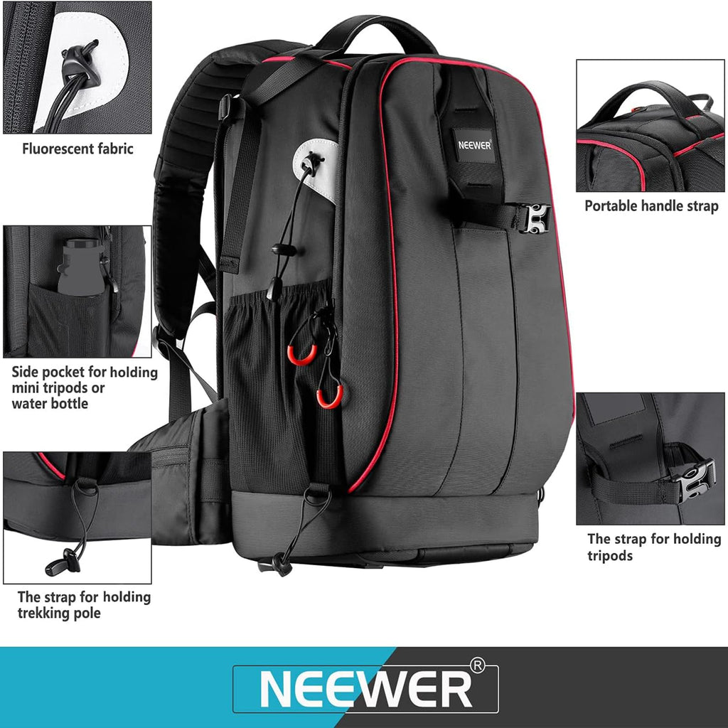 NEEWER Convertible Rolling Camera Backpack for SLR/DSLR and Accessories