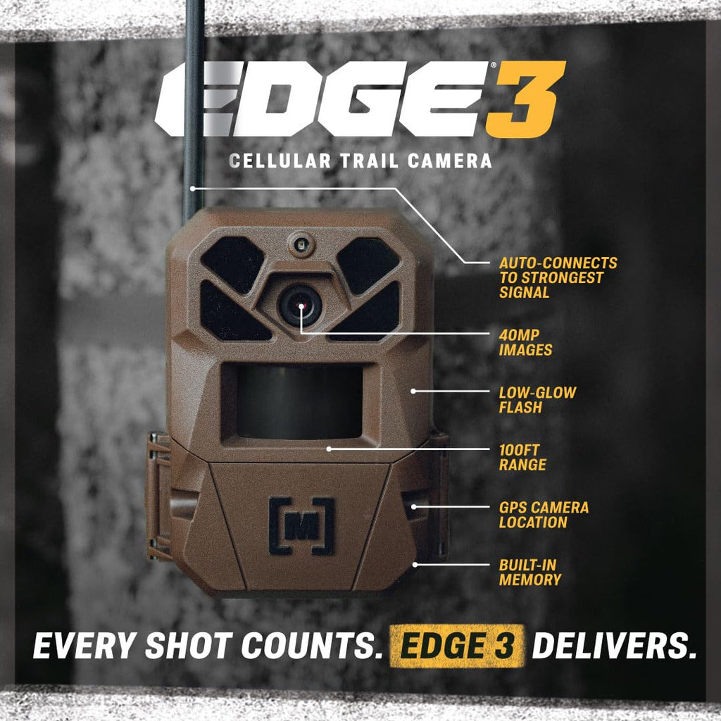 Moultrie Edge 3 Cellular Trail Camera - 2-Pack, 40MP, 0.5s Trigger