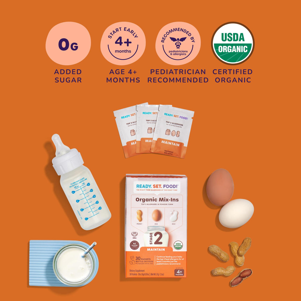 Ready Set Food Stage 1 Baby Food Mix-Ins - Baby Allergen Introduction Kit