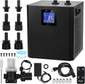 1/3 HP Ice Bath Chiller for Cold Plunge Tub, 300L Water Chiller System with LED Display, Pump, Remote Control, Hoses and Connectors for Home Bathtubs and Freshwater Aquariums (Black)