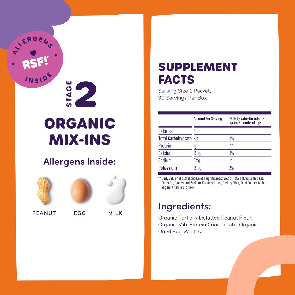 Ready Set Food Stage 1 Baby Food Mix-Ins - Baby Allergen Introduction Kit