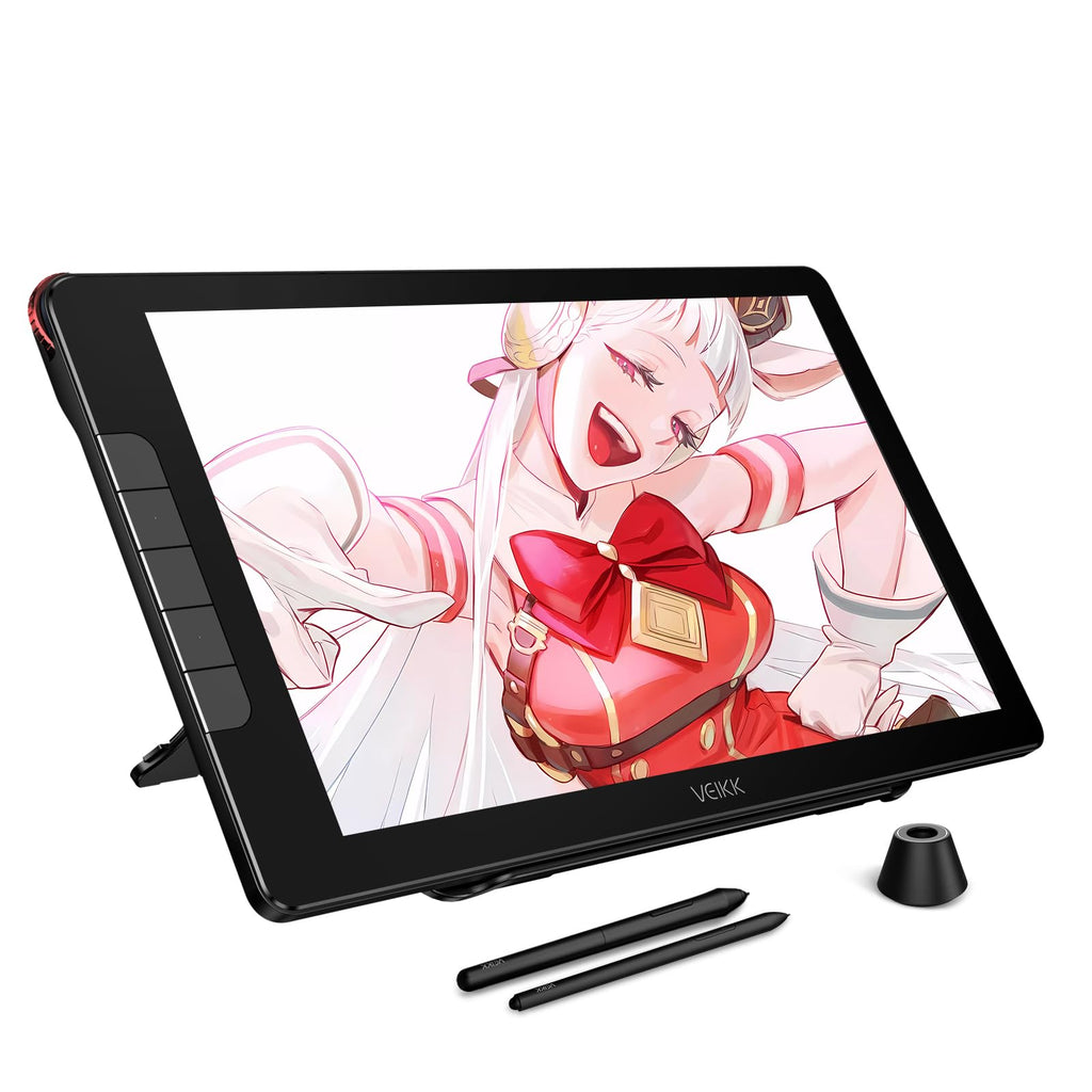 VEIKK Studio 16 Drawing Tablet with Screen,15.6" Pen Displayï¼with 2 Stylus