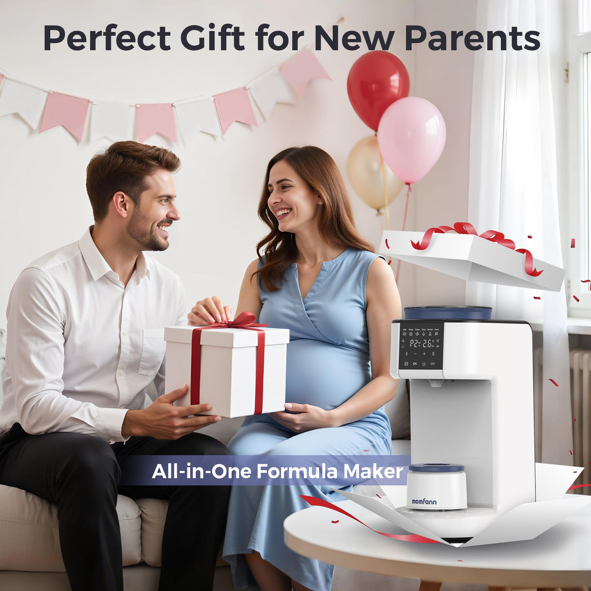 MOMFANN Auto Baby Formula Maker, Fast Formula Dispenser for Instantly Mix