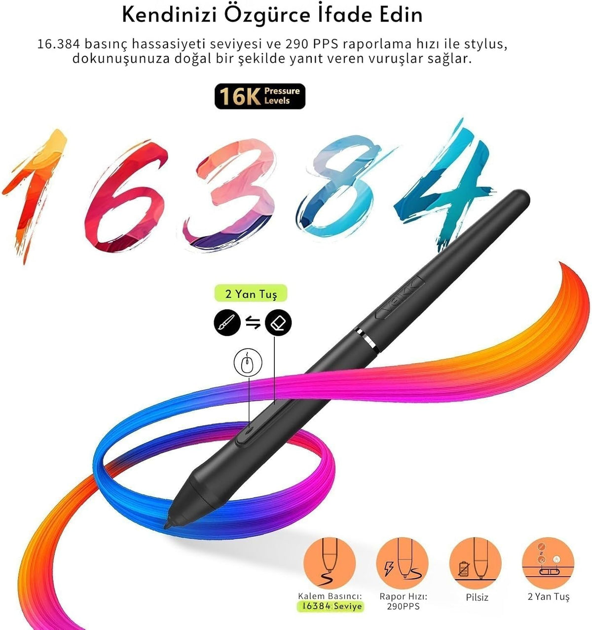 VEIKK VK430 Drawing Tablet 4x3 inch OSU Tablet,8192 Levels Pen Pressure