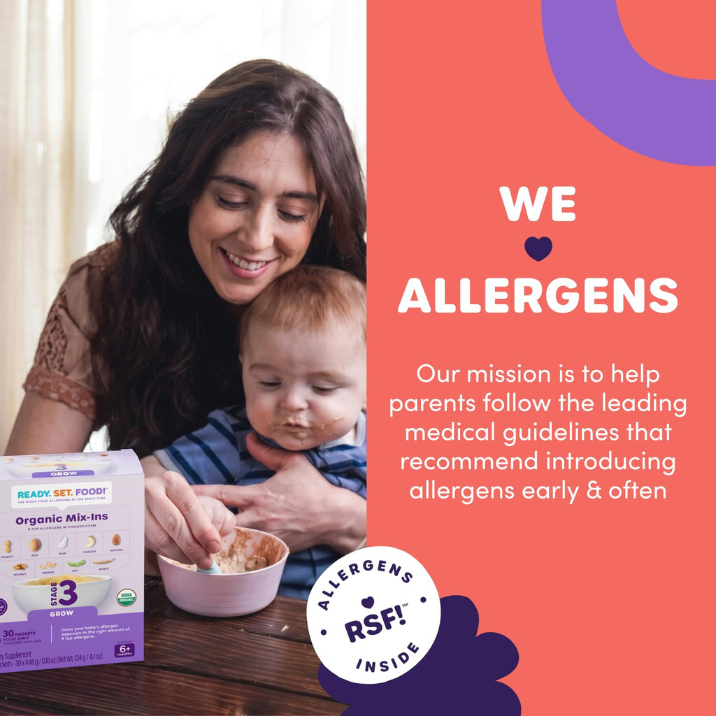 Ready Set Food Stage 1 Baby Food Mix-Ins - Baby Allergen Introduction Kit