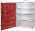 Medique Products First Aid Cabinet with Pockets, Medical Storage with 4 Shelves, Empty - 701MTM