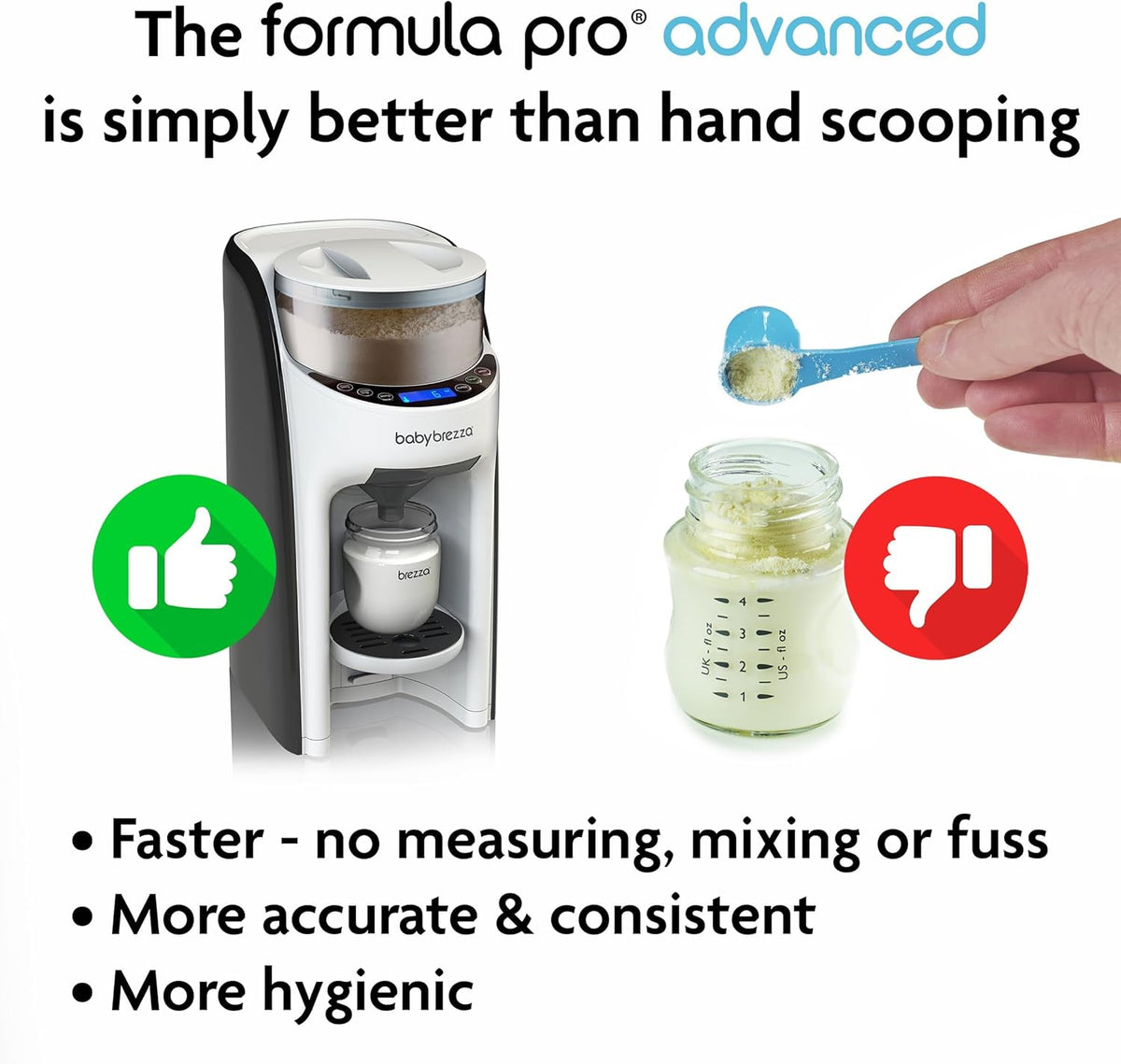 Baby Brezza Formula Pro Advanced Formula Dispenser + Bottle Maker Machine