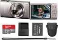 Canon PowerShot ELPH 360 HS A 20.2MP Digital Camera (Silver) Bundle