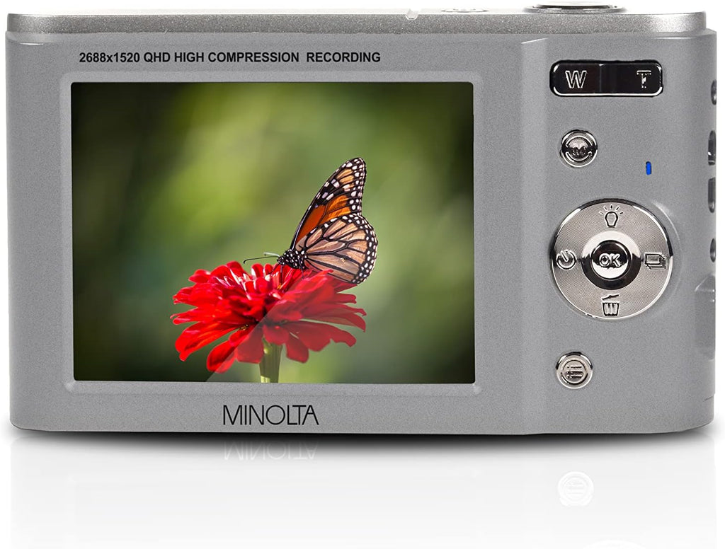 Minolta Minolta MND20 44 MP 2.7K Ultra HD Digital Camera (Silver)