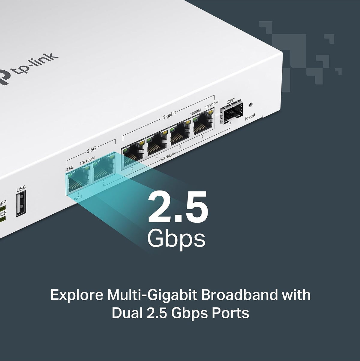 TP-Link Festa FR307-M2, Multi-Gigabit VPN Wired Router Gateway