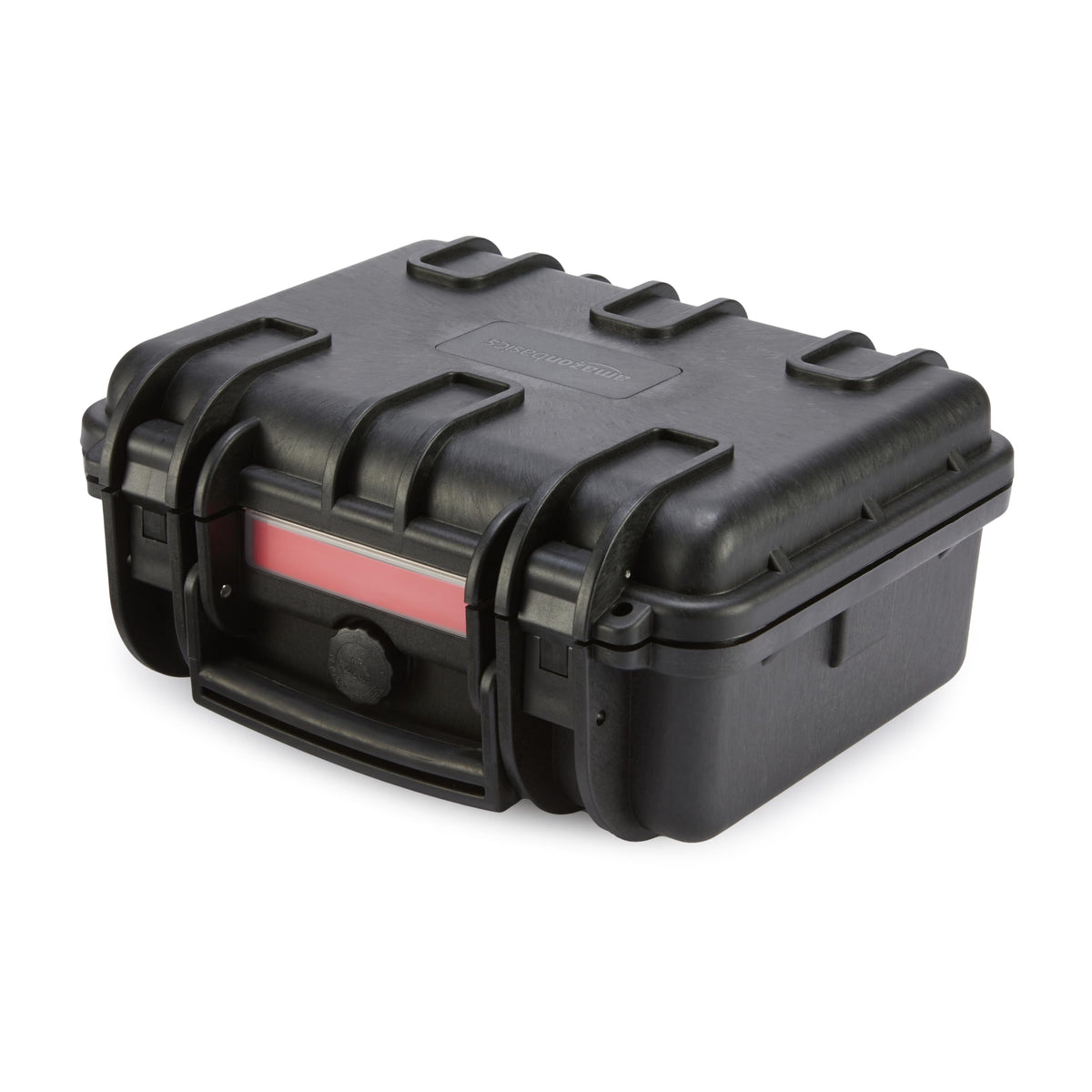 Amazon Basics Hard Protective Camera Case with Wheels, Large, Black, 22"L x 14"W x 9.8"H
