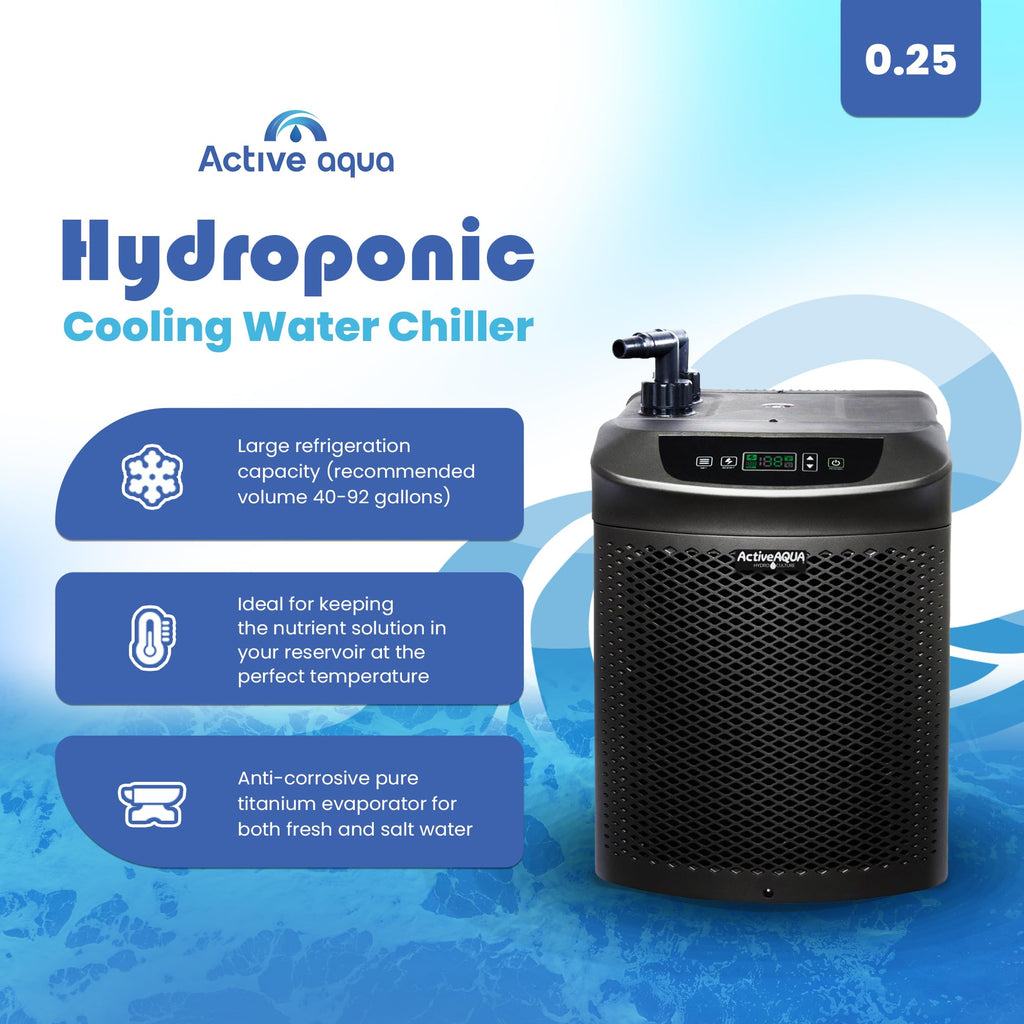 Active Aqua Water Chiller with Boost, 0.5 HP, 90-172 Gal, Cold Plunge