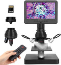 Andonstar AD246S-P HDMI Digital Microscope with 7'' Screen, 4000x 3 Lens
