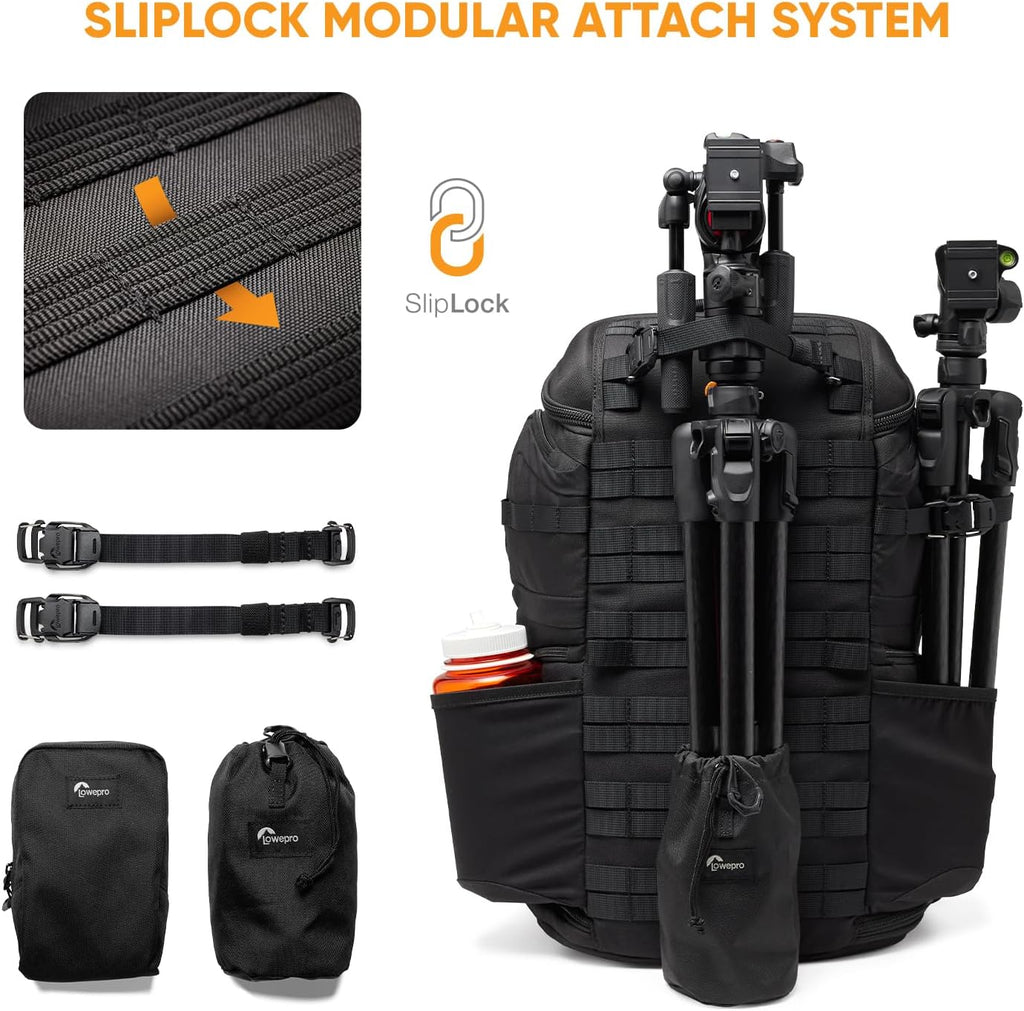 Lowepro ProTactic BP 450 AW III Camera Backpack, 4-point Access, Professional Camera Bag, DSLR/Drones/Mirrorless, Up to 16" Laptop, Rain Cover, for Photographer,Videographer, Volume 28L
