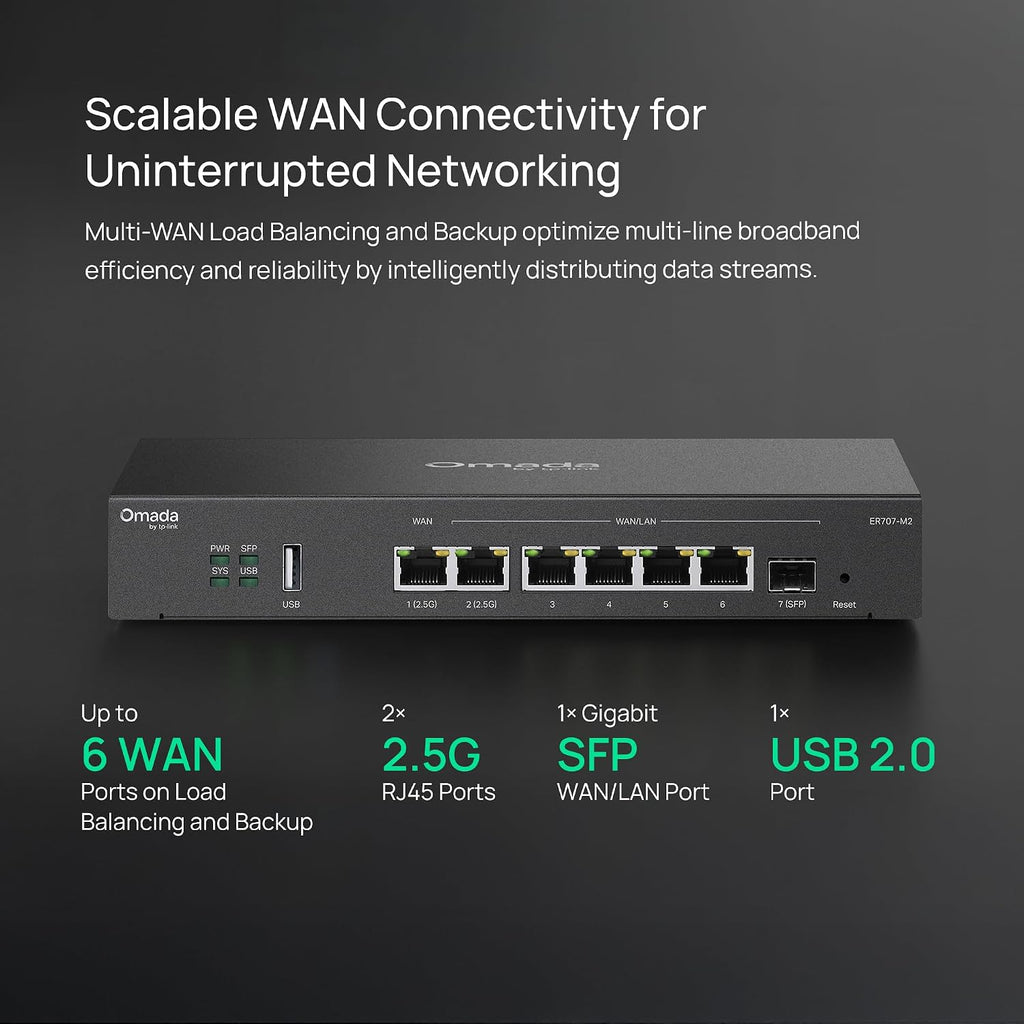 Omada ER707-M2, Multi-Gigabit VPN Route